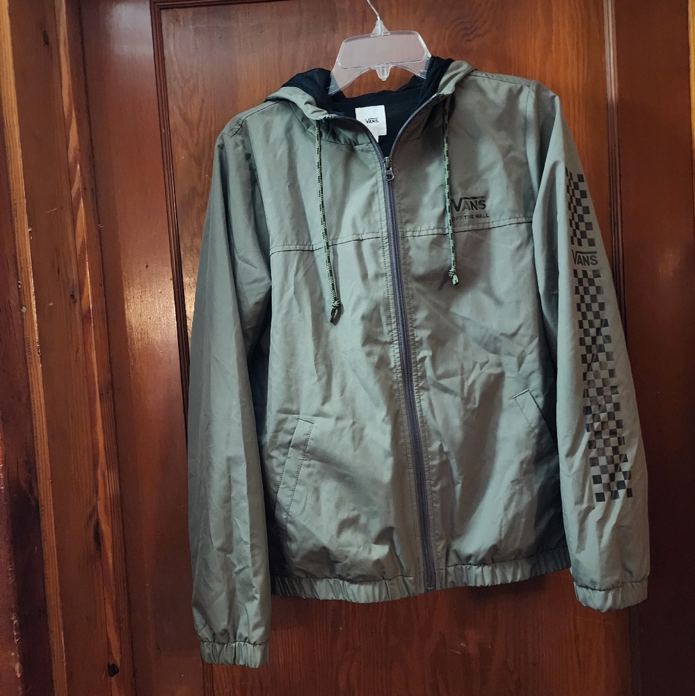 Vans army green wind breaker jacket
